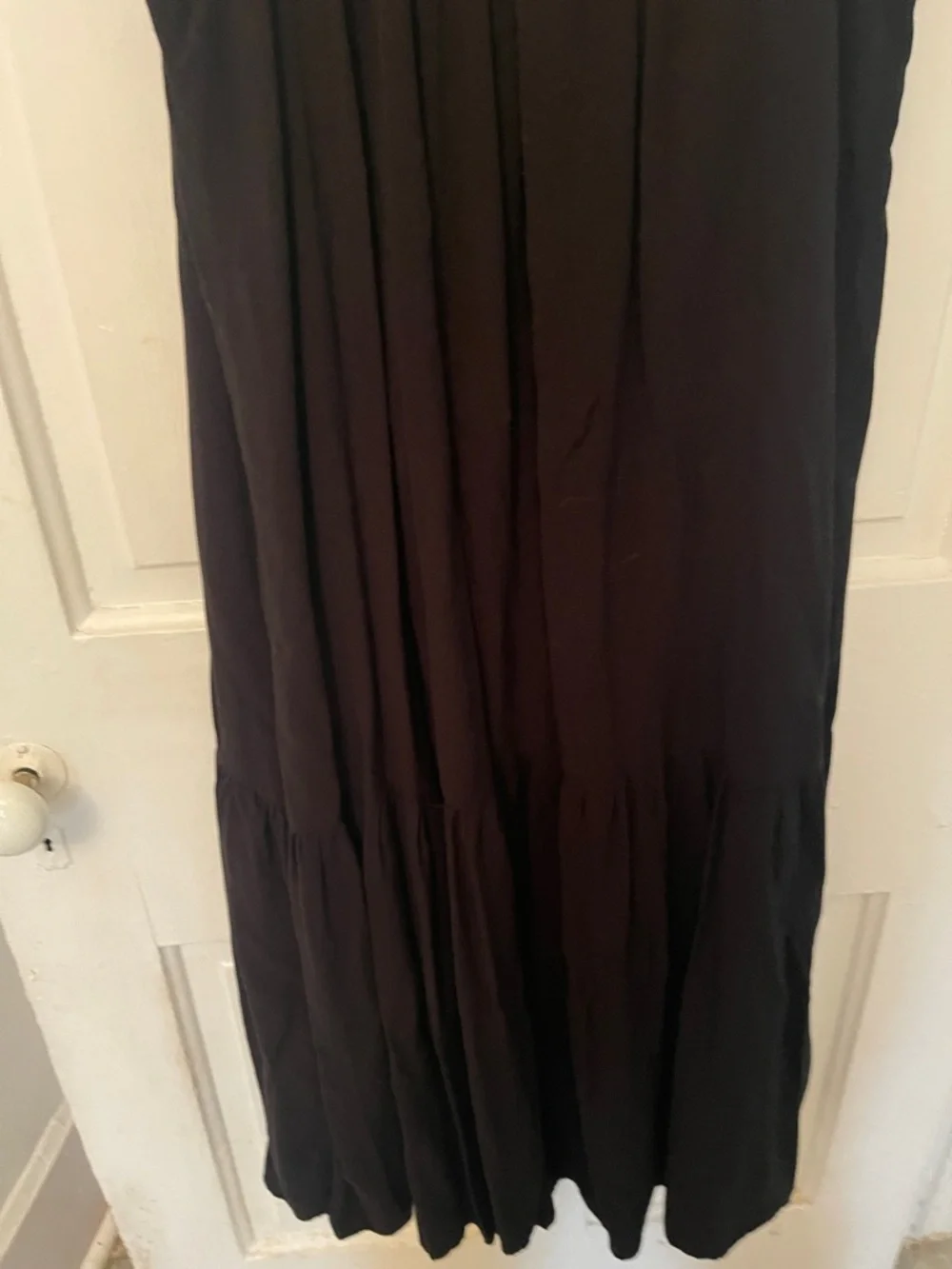 Black Spaghetti-Strap Women’s Midi Dress - Picture 4 of 6